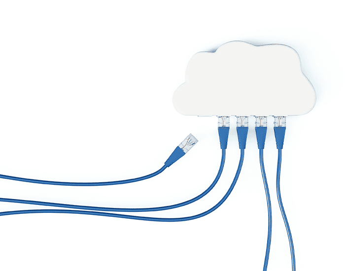 Illustration Netzwerk Cloud
