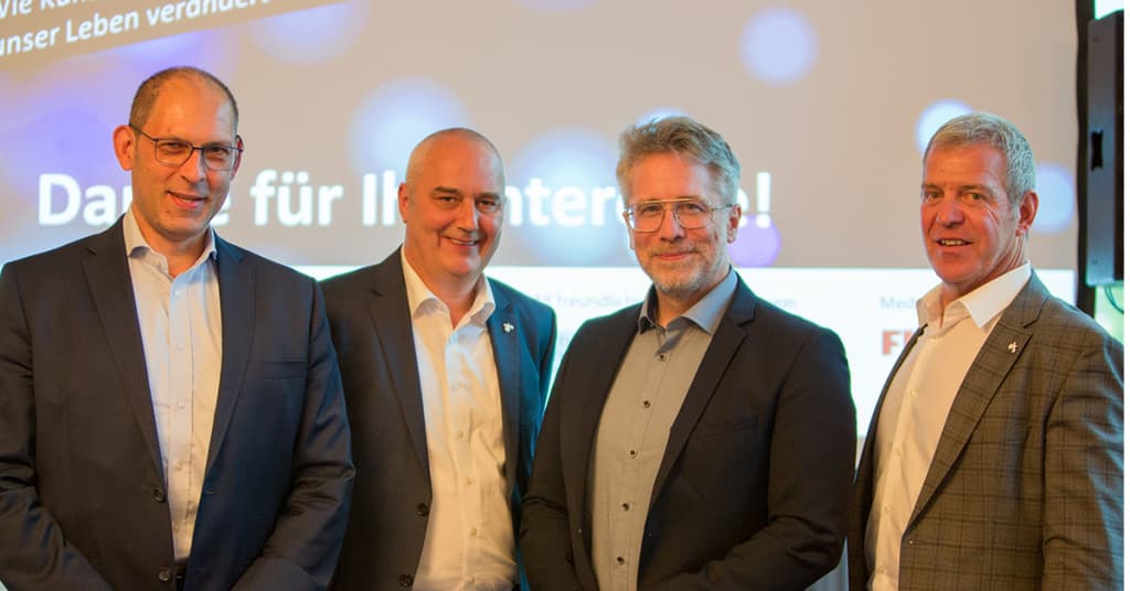 Auftakt Wissenschaftssommer | Bernd Bäumler, Heiko Dietz, Prof. Dr. Stefan Heinemann, Dr. Heinz Kierchhoff